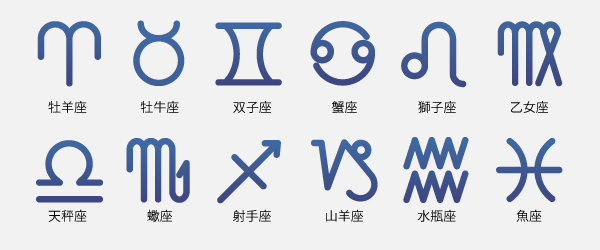 12星座アイコン